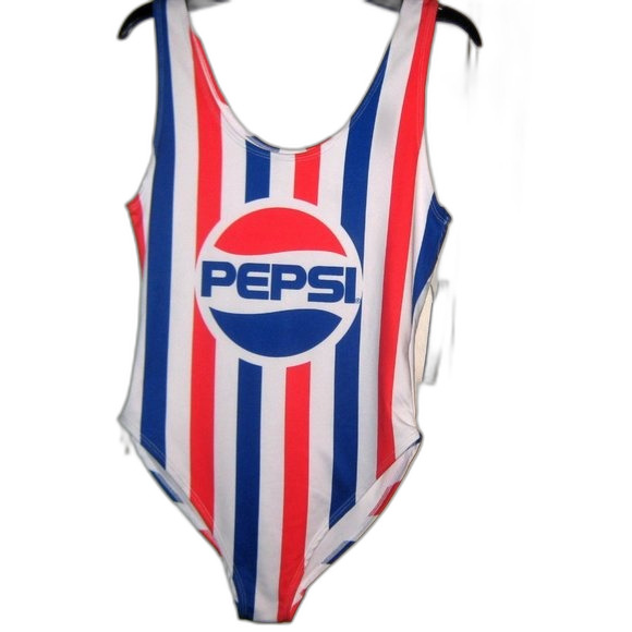 Pepsi Large One Piece Racerback Swimsuit/Bodysuit - Picture 2 of 5